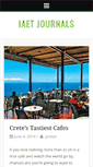 Mobile Screenshot of iaetjournals.com