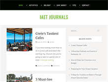 Tablet Screenshot of iaetjournals.com